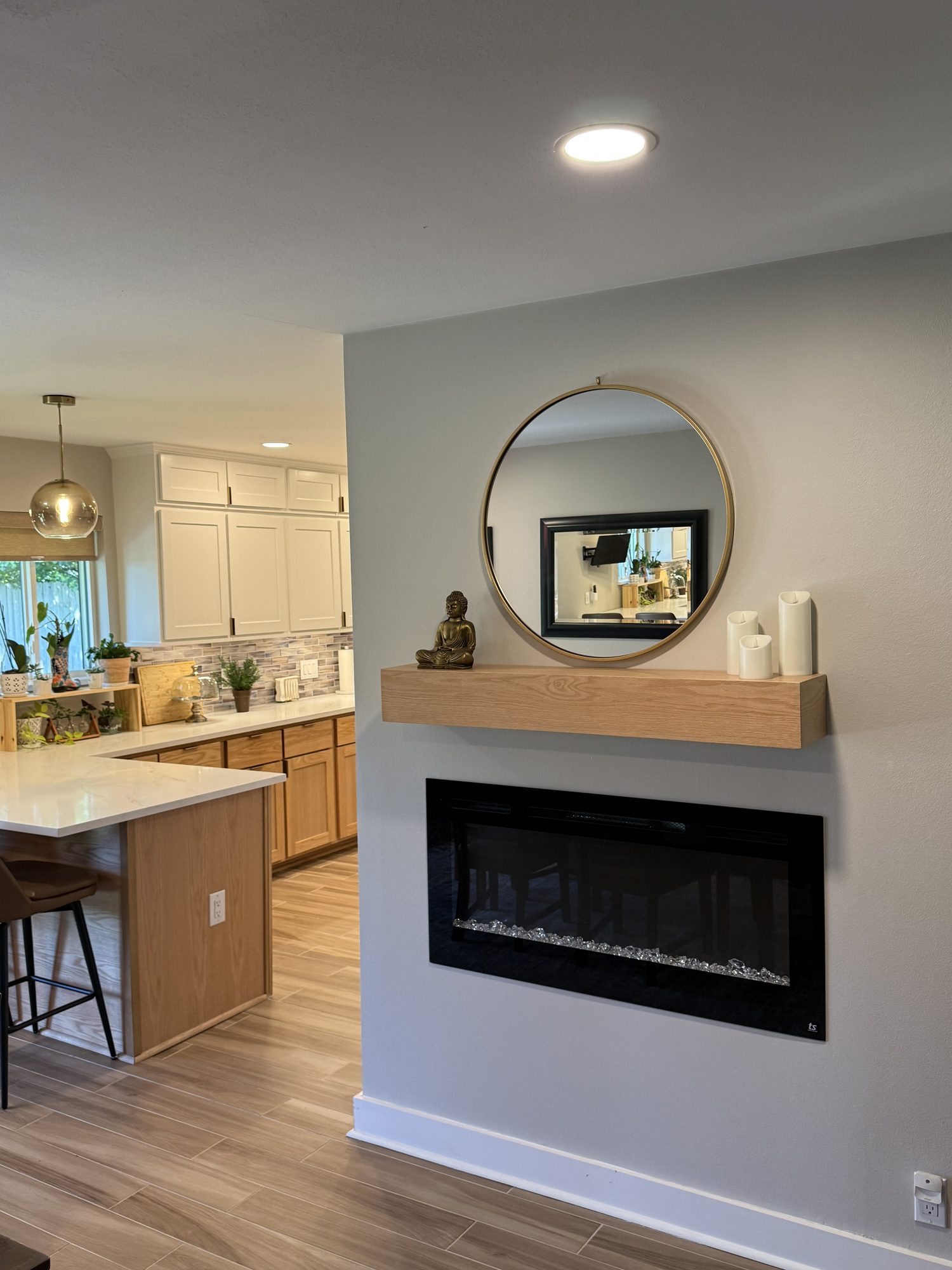 Completed kitchen at the Railton Kitchen Remodel in Spring Branch, Houston, designed and built by HCB Designs.